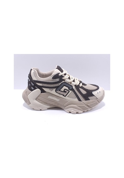 Guja 25k366 Kadın Sneaker Spor Ayakkabı Bej Siyah