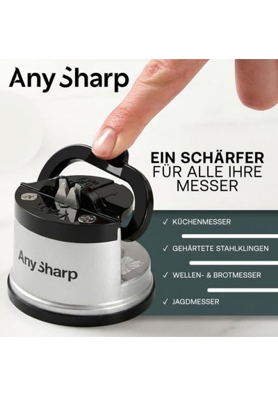 Anysharp Vantuzlu Bıçak Bileyici, Gümüş