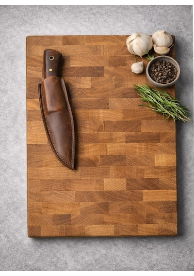 Meşe Ağacı End Grain Kesme Tahtası
