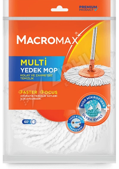 4 Adet Macromax Multi Yedek Mop Faster Yedek
