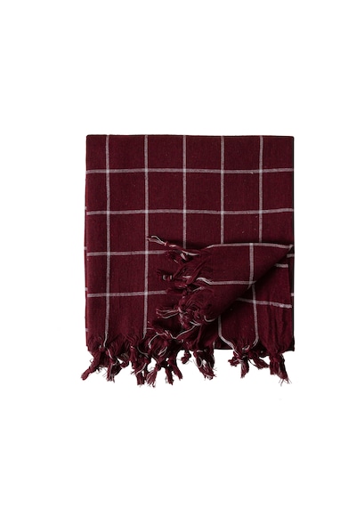 Mudo Home Edwın Bordo Çok Amaçlı Örtü 140x140 Cm 1484674