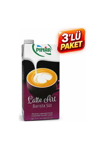 1lt Barista Art Süt X 3 Adet