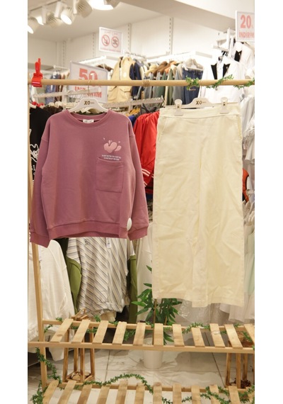 Xo Kids Kız Çocuk 2li Kombin Takım 8-14 Yaş Set0394 Krem