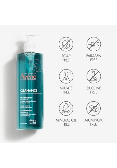 Avene Cleanance Gel Nettoyant - Yüz Ve Vücut Temizleme Jeli 400 Ml 1 Paket 1 X 1 Adet
