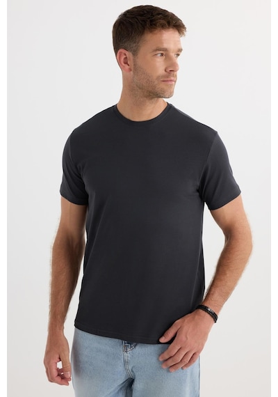 Tudors Erkek Slim Fit Dar Kesim Pamuklu Yumuşak Doku Likralı Esnek Kumaş Basic Gri Bisiklet Yaka Tişört-34945 Gri Tudors Erkek Slim Fit Dar Kesim Pamuklu Yumuşak Doku Likralı Esnek Kumaş Basic Gri Bisiklet Yaka Tişört-34945 Gri