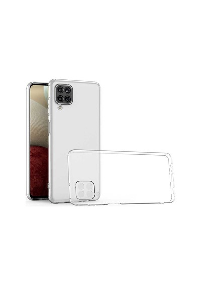 Galaxy A12 Kılıf Zore Kamera Korumalı Süper Silikon Renksiz