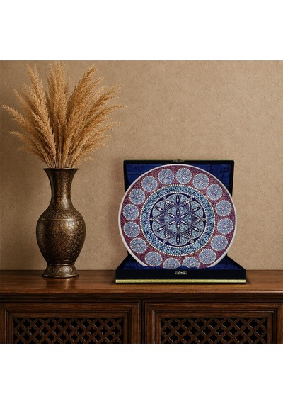 E38 El İşçiliği Çini Tabak 30 Cm - 6654