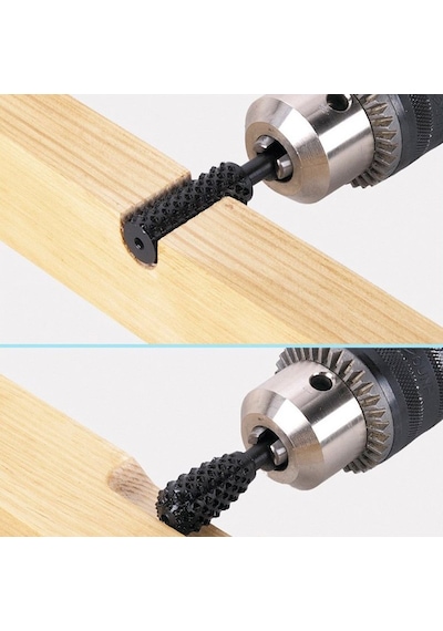 Hss 5 Adet 1/4 '' 6mm Shank Matkap Ucu Set Ağaç Oyma Törpü İşle