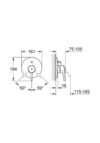 Grohe Concetto Ankastre Banyo Duş Bataryası - 19346001 Krom