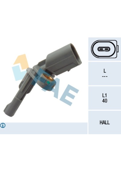 Fae 78126 Tekerlek Hız Sensörü Arka Sağ 7p0927807