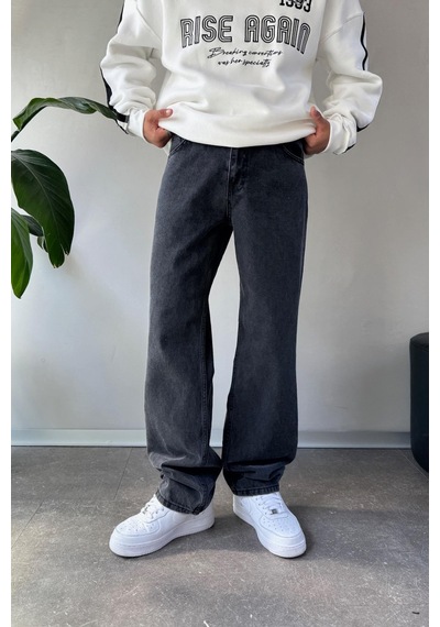 Flaw Basic Antrasit Baggy Jean-16674 Antrasit