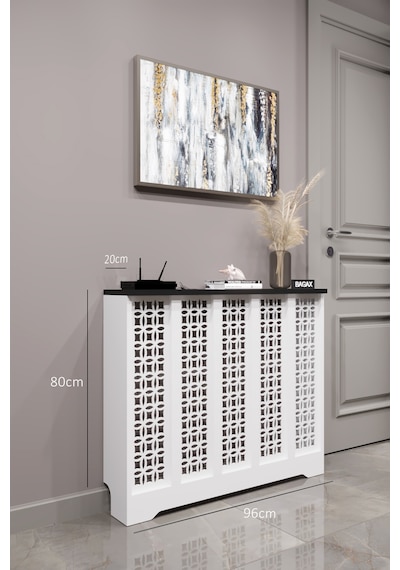 Dekoratif Petek Dolabı Kalorifer Peteği Kapatma Ünitesi Modern Tasarım İç Ölçü 96 Cm Dış Ölçü 100 Cm Petek 96 Beyaz Üstü Siyah D1 Dekoratif Petek Dolabı Kalorifer Peteği Kapatma Ünitesi Modern Tasarım İç Ölçü 96 Cm Dış Ölçü 100 Cm Petek 96 Beyaz Üstü Siyah D1