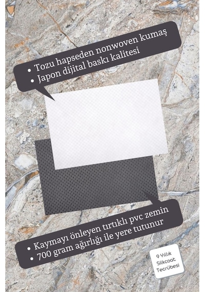 Rugmood Modern Dijital Baskı Dıng Dong Yazılı Kapı Önü Paspası 70x45 Cm Kapı Önü Paspası Yeşil