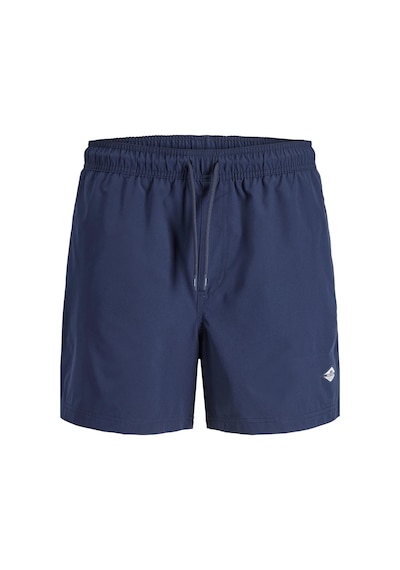 Jack & Jones Jpstmauı Tropic Erkek Deniz Şortu Regular Fit Siyah Mayo Şort Laçivert