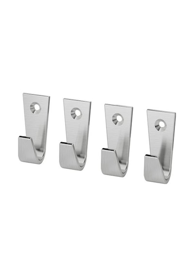 Ikea Blecka Kanca, Nikel Kaplama, 3,9 Cm, 4 Adet