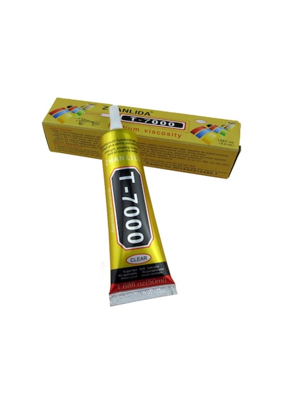 T7000 Dokunmatik Ekran Cam Kapak Çerçeve Yapıştırıcı 50 ML Siyah