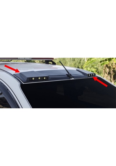 Ducki Mitsubishi L200 2015 Sonrası 3Lu Led Tavan Şapkası Kep Led