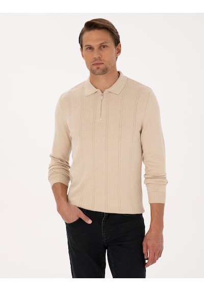 Pierre Cardin Erkek Bej Kazak /triko 50317398-vr011 Bej