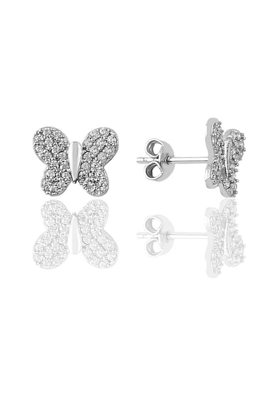 Gümüş Zirkon Taşlı Kelebek Küpe N11.55278