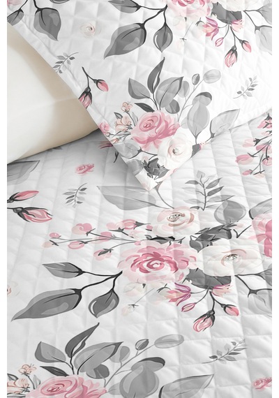 Çiçekli Pembe Gri Genç Odası Tek Kişilik Pike Takımı-romantik Floral 160x220cm Kapitone Yatak Örtüsü Günbatımı Örtü Serinliği Çiçekli Pembe Gri Genç Odası Tek Kişilik Pike Takımı-romantik Floral 160x220cm Kapitone Yatak Örtüsü Günbatımı Örtü Serinliği