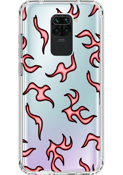 Xiaomi Redmi Note 9 Uyumlu Şeffaf Kılıf Wallpaper 4 Tasarımlı