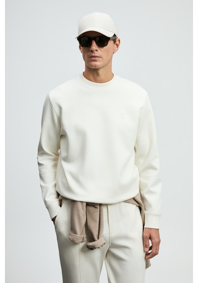 Lufian Grand Erkek Sweatshirt 112030192 Ekru