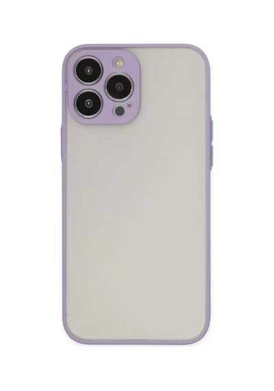 Newface Apple İphone 13 Pro Kılıf Montreal Silikon Kapak - Mor