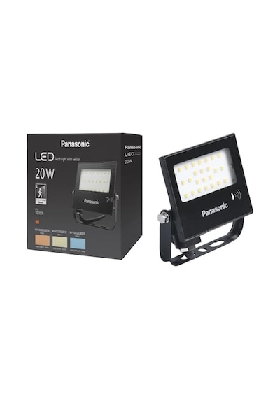 Led Projektör Sensorlü, Beyaz Işık 20w 1660lm 6500k