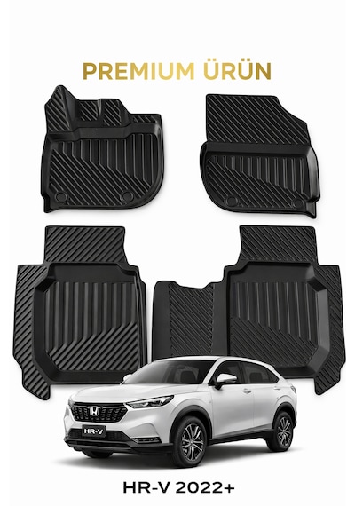 Honda Hr-v 2022+ Uyumlu 3d Oto Paspas Premium