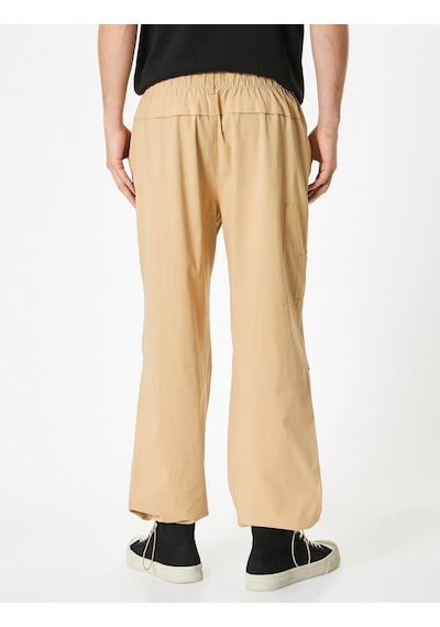 Koton Oversize Paraşüt Pantolon Kargo Cep Detaylı Bej 4sam40051hw Ekru Koton Oversize Paraşüt Pantolon Kargo Cep Detaylı Bej 4sam40051hw Ekru