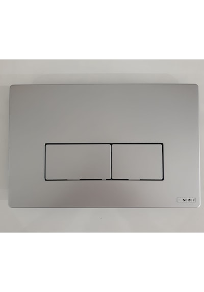 Serel Gömme Rezervuar P58 Metal Mat Krom Panel Mat Krom