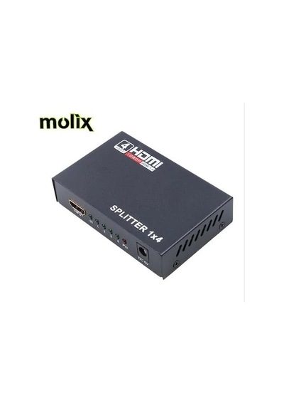 Molix 4 Port Hdmı Çoğaltıcı Splitter Hdmı 1.4V Çoklayıcı Dağıtıcı