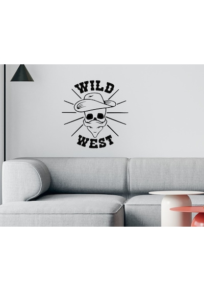 Bk Home Wild West Tasarımlı Duvar Sticker-1