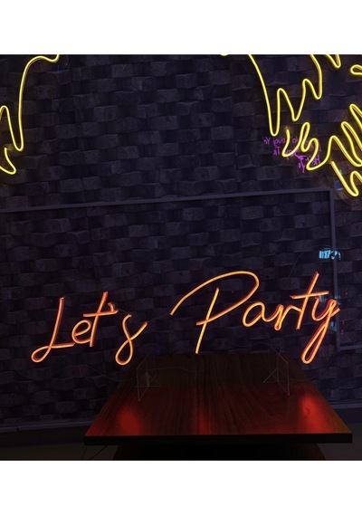 Let S Party Yazılı Neon Tabela Kırmızı