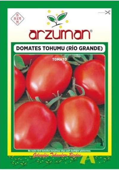 Arzuman Rio Grande Salçalık Domates Tohumu 5 Gr