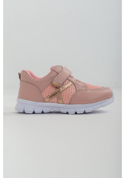 Mnpc Unisex Pudra Deri Ortopedik Destekli Spor Ayakkabı Pudra (531051586) Pudra