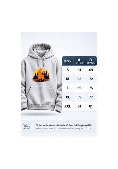 North Whiskers Orman Ve Kamp Ateşi Unisex Hoodie Doğa Temalı Kapüşonlu Sweatshirt Gri - 936222013 Gri - 936222013 Gri North Whiskers Orman Ve Kamp Ateşi Unisex Hoodie Doğa Temalı Kapüşonlu Sweatshirt Gri - 936222013 Gri - 936222013 Gri