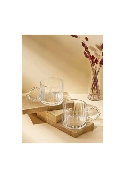 4 Kişilik Set Takım 1 Adet Cam Demlik 1000 Ml - 4 Fincan 250 Ml - Model 4 Diğer