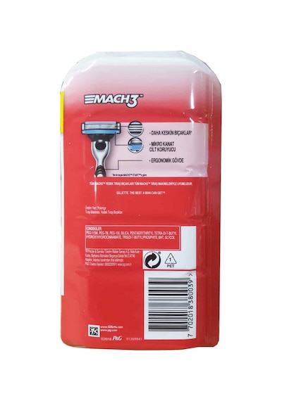 Gillette Mach3 Tıraş Makinesi + Yedek Başlık 5'li