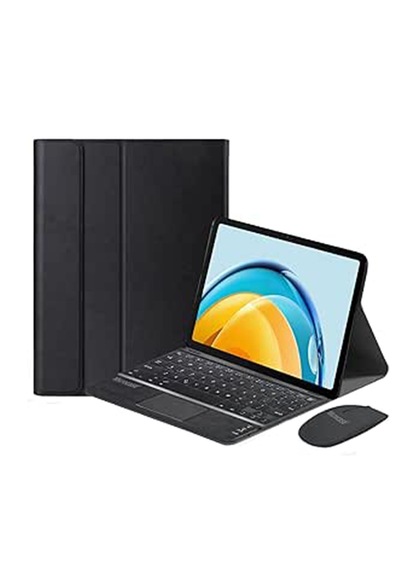 Microcase Huawei Matepad Air 2025 Uyumlu Bluetooth Touchpad Klavye+bluetooth Mouse+standlı Kılıf-bkk7 Tablet Kılıfı