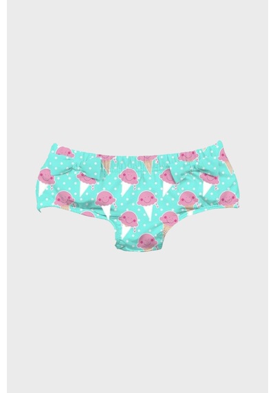 Slipstop Yummy Nappy Mayo Desenli Uv Korumalı Short Kız Çocuk Mayo Short Sn2671000005 Mint