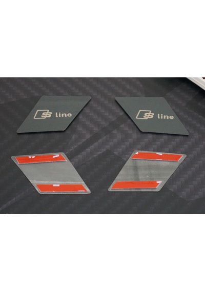 Audi A4 A5 17-19 Modeller S Line Logo Kapı Açma Kolu İçi Metal 3M