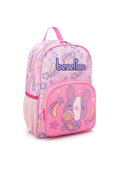 Benetton Kız Çocuk Açık Pembe Üçlü İlkokul Çanta Seti 21032 Pembe