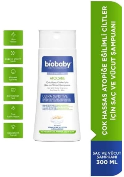 Biobaby Atopik Ciltler İçin Şampuan 300 Ml