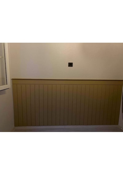 Dekoratif, Duvar Çıtası, Ahşap Duvar Paneli, Boyanabilir, Ham, Mdf, 54x103 1 Adet