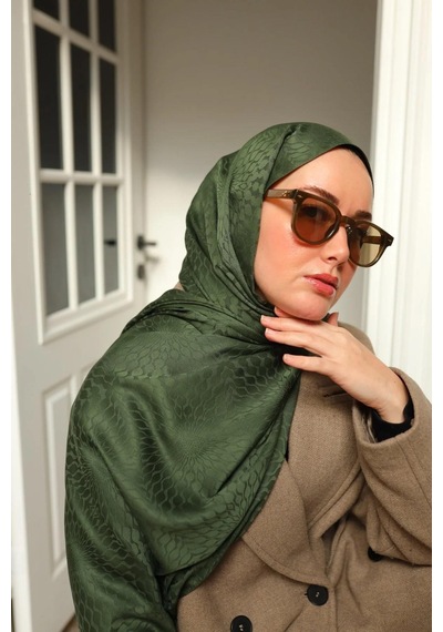 Silk Home Deluxe Şal - 40006-31 Haki Haki