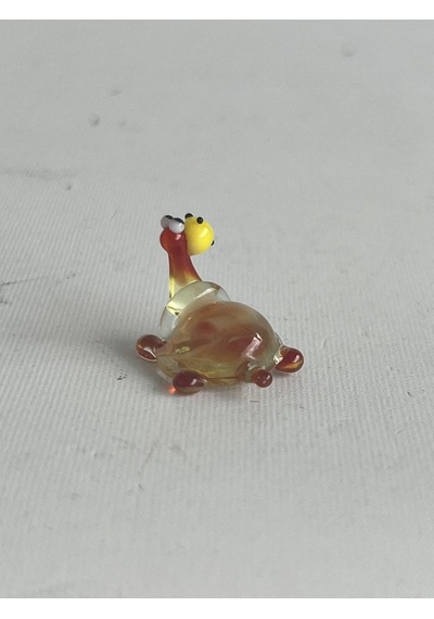 El Yapımı Mini Murano Cam Kaplumbağa Biblo A103-01