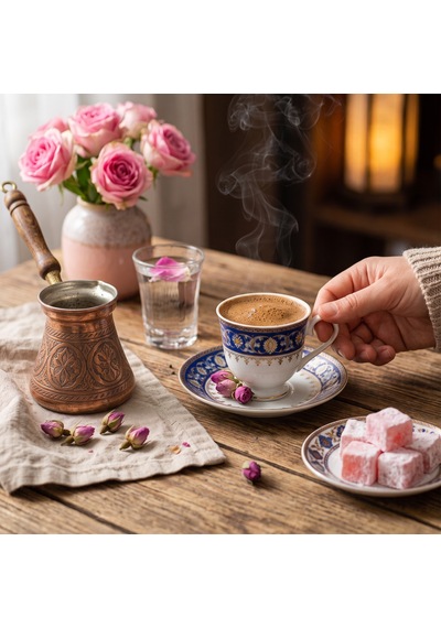 Güllü Aromalı Türk Kahvesi 250 Gr