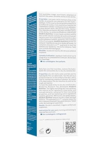 Atoderm Nutrition Çok Kuru Olgun Cilt Besleyici Nemlendirici Yüz Kremi Ve Shea Yağı 40 Ml