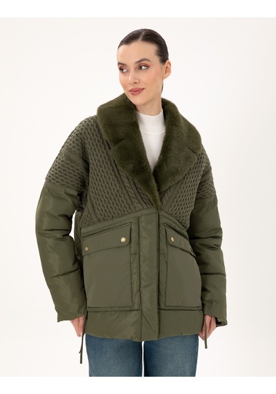 Pierre Cardin Kadın Haki Mont 50290341-vr027 Haki